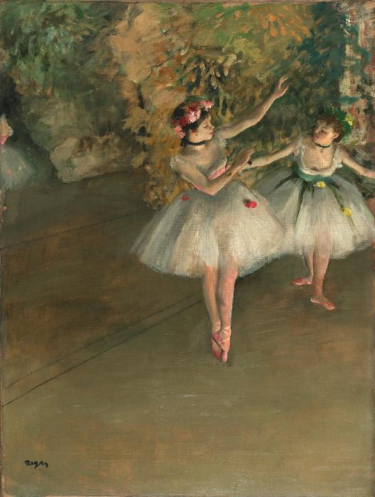 Edgar Degas, Two Dancers on a Stage, c.1874