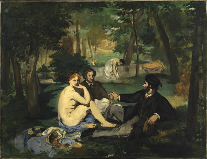 Edouard Manet, Dejeuner sur l'herbe, 1863-8