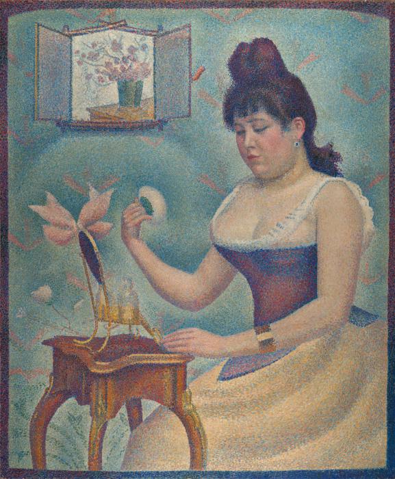 Georges Seurat, Young Woman Powdering Herself, 1888-90