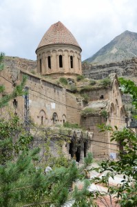 side view Oshki monastery, Georgian Valleys