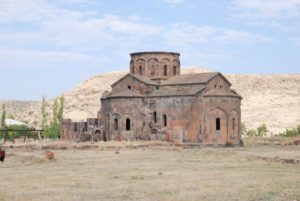 side view Talin Cathedral, Armenia