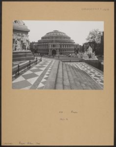 Image of the Royal Albert Hall's staircase, from the Conway Library.