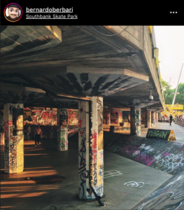 Image of South Bank Skate Park from Instagram