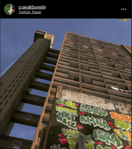 Image of trellick tower from instagram