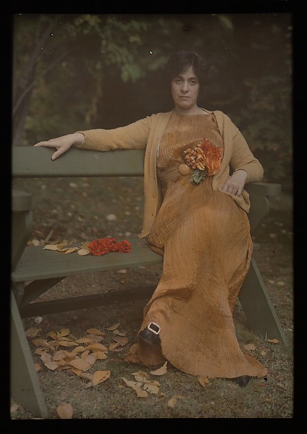 Alfred Stieglitz, Mrs. Selma Schubart wearing a Fortuny dress