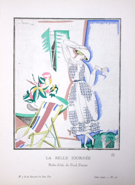 Georges Lepape, "La Belle Journee", 1920, All images History of Dress Collections, Courtauld Institute of Art