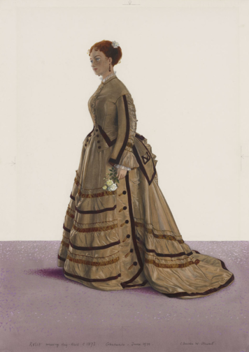  Charles Stewart, Rosie, Wearing Day-Dress, c. 1873, 1970. Watercolour on paper. Private collection. © Estate of the artist. 