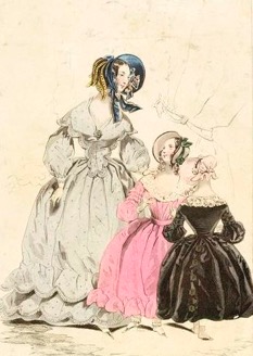 French fashion illustration, 1849. © Victoria and Albert Museum, London