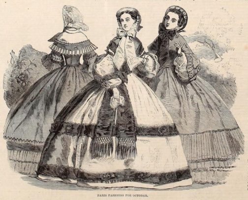 ‘The Paris Fashions for October.’ Illustrated London News (September 29, 1860). Lincoln Financial Foundation Collection.