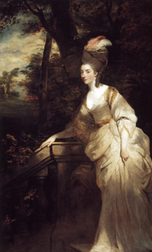 Sir Joshua Reynolds, Georgiana, Duchess of Devonshire, 1775-1776, oil on canvas, 237 x 125 cm. The Huntington Library, San Marino. (Photo: The Huntington Library, Art Museum, and Botanical Gardens) 