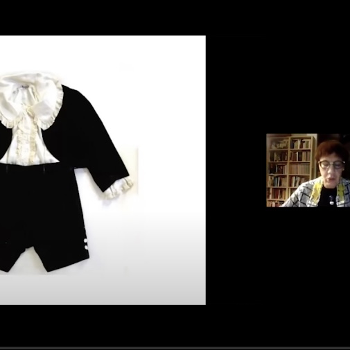 A small detail from Olga's presentation which shows a real life Little Lord Fauntleroy suit