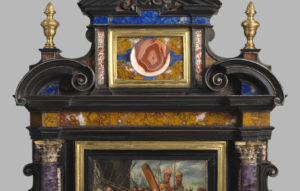 An intricate 17th century frame object detail