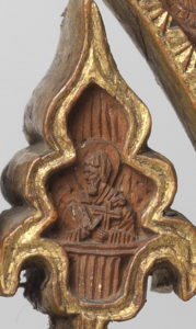 athos cross detail, saint with cross