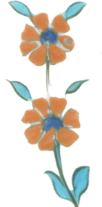 The Courtauld's Iznik Dish flower detail