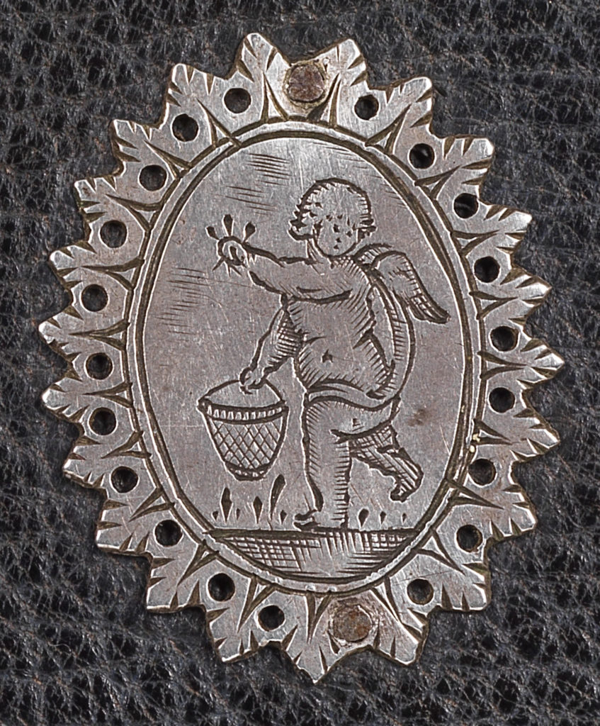 putto sowing seeds, mianture bible detail