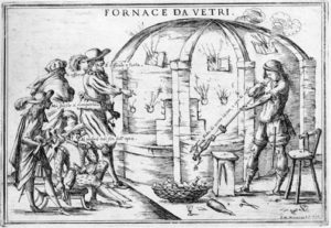 Giuseppe Maria Mitelli, Illustration of a Venetian-style glass furnace
