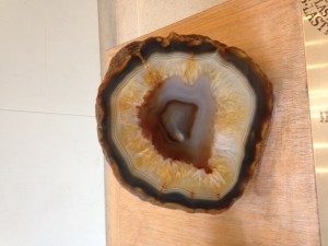 An example of naturally occurring agate