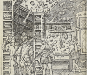 etching of cabinet of curiosities