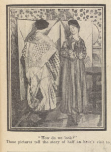 Winifred Gill and Nina Hamnett Dress in patterned clothes