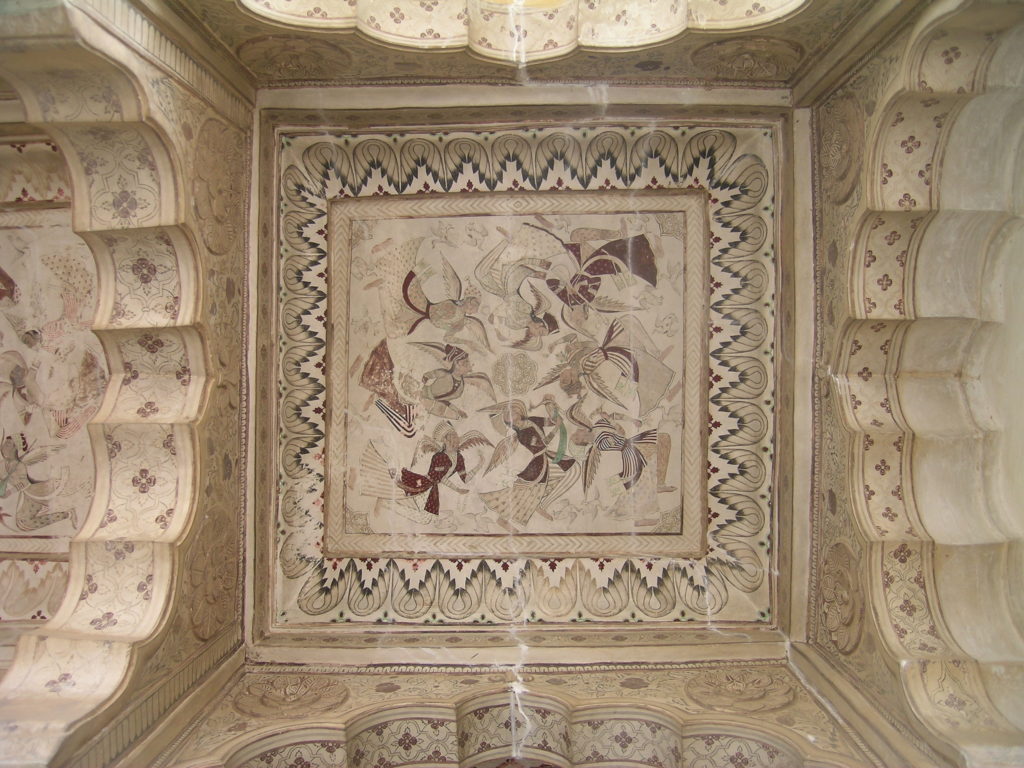 wall painting on a ceiling