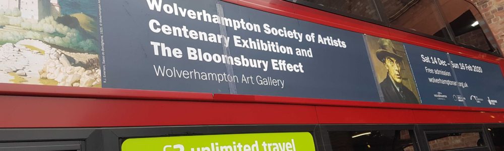 Bus with Bloomsbury Effect Poster on side