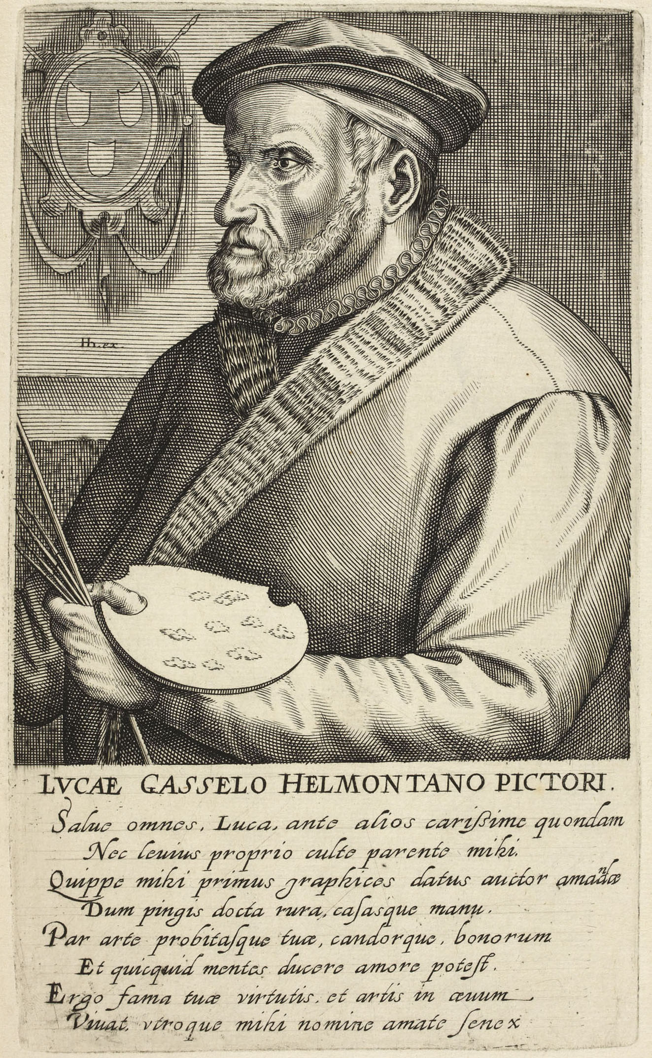 engraving of Lucas Gassel