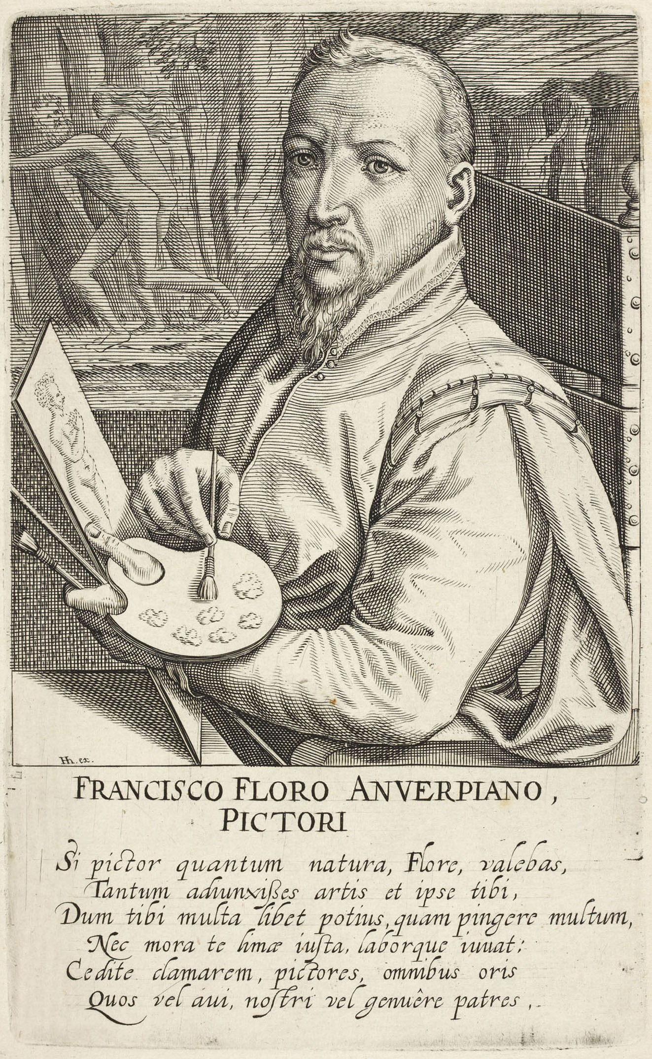 engraving of Frans Floris