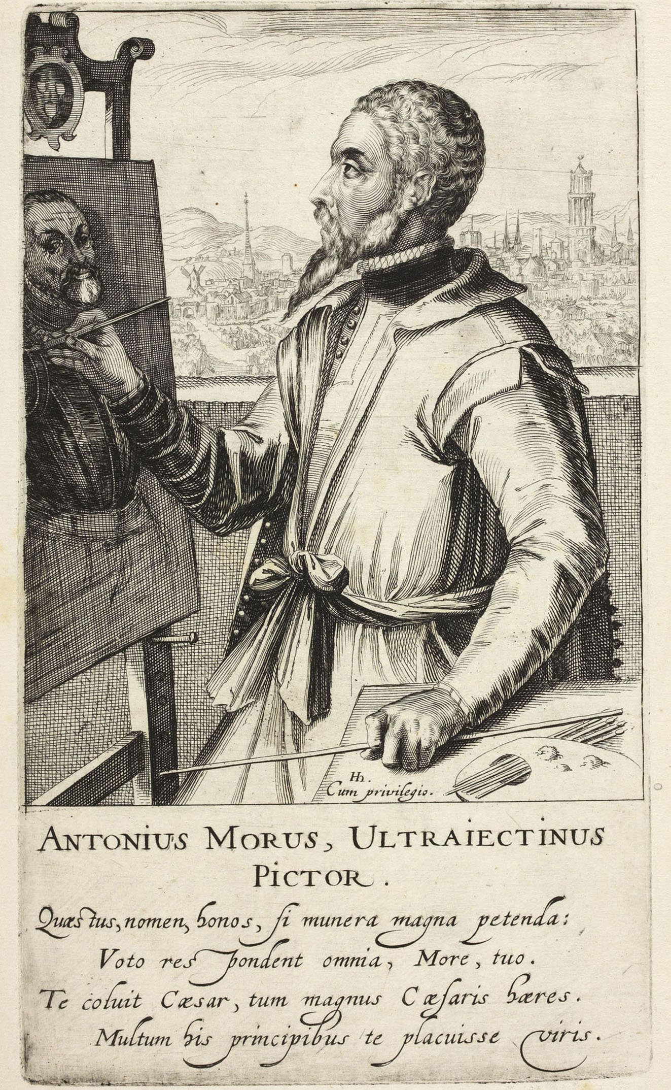 Anthonis Mor etching