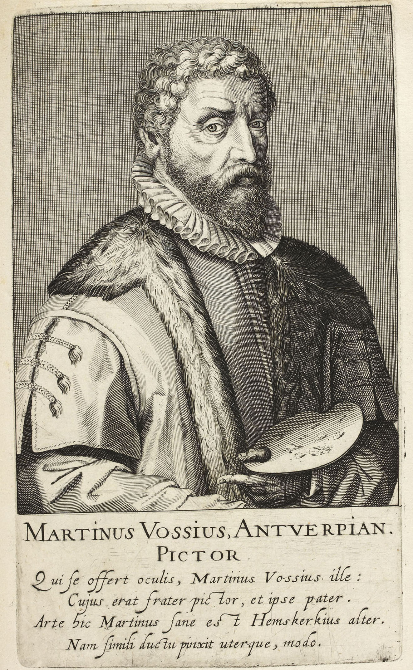 Maarten de Vos etching