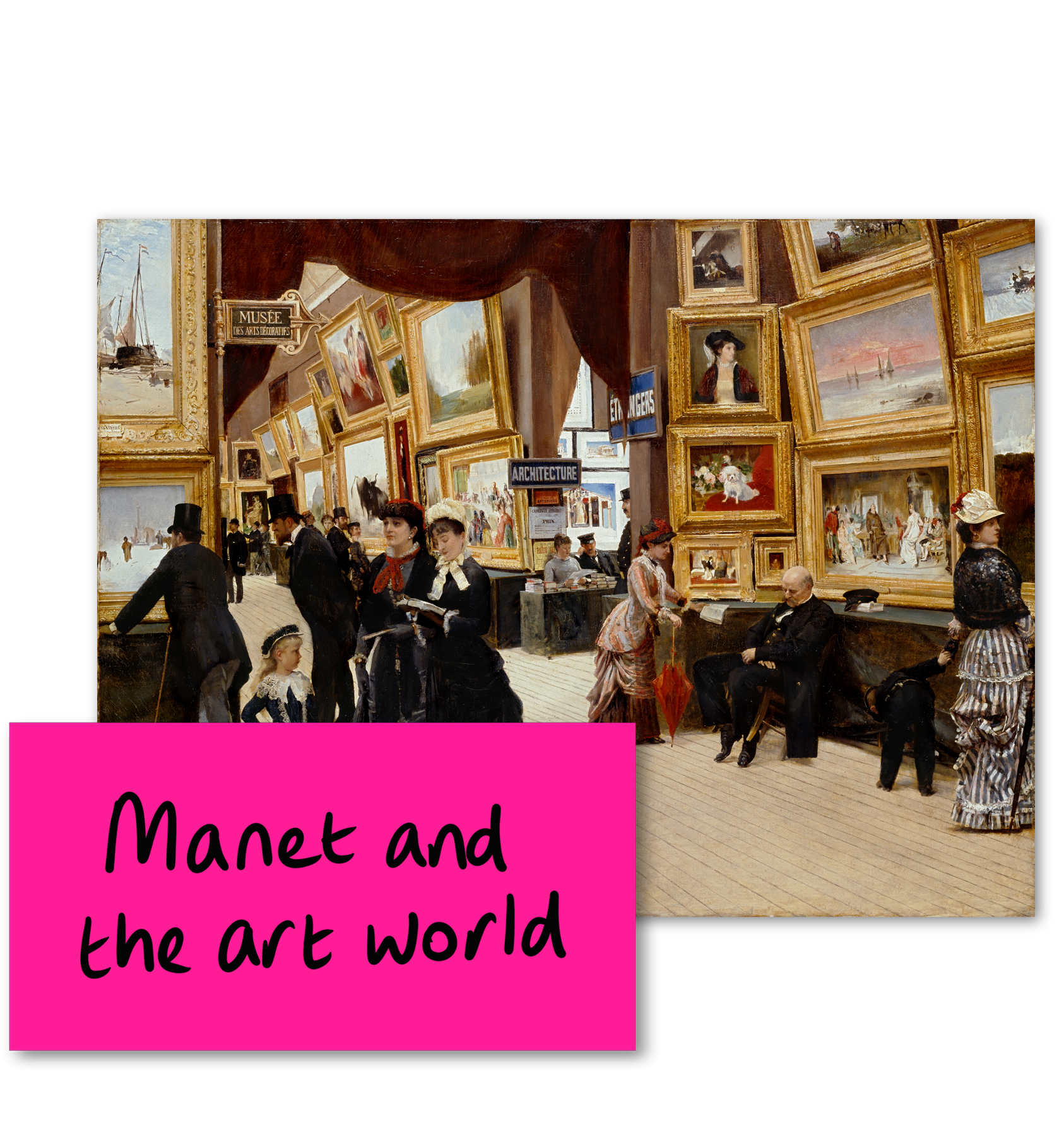 Manet and the art world with image of the salon